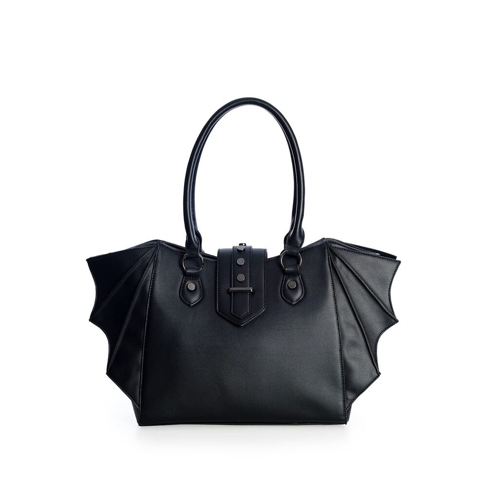 8953 Gothic Annabelle Bat Handbag Winged Crossbody Purse Black Shoulder Bag
